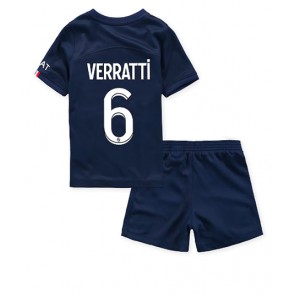 Paris Saint-Germain Marco Verratti #6 kläder Barn 2022-23 Hemmatröja Kortärmad (+ korta byxor)